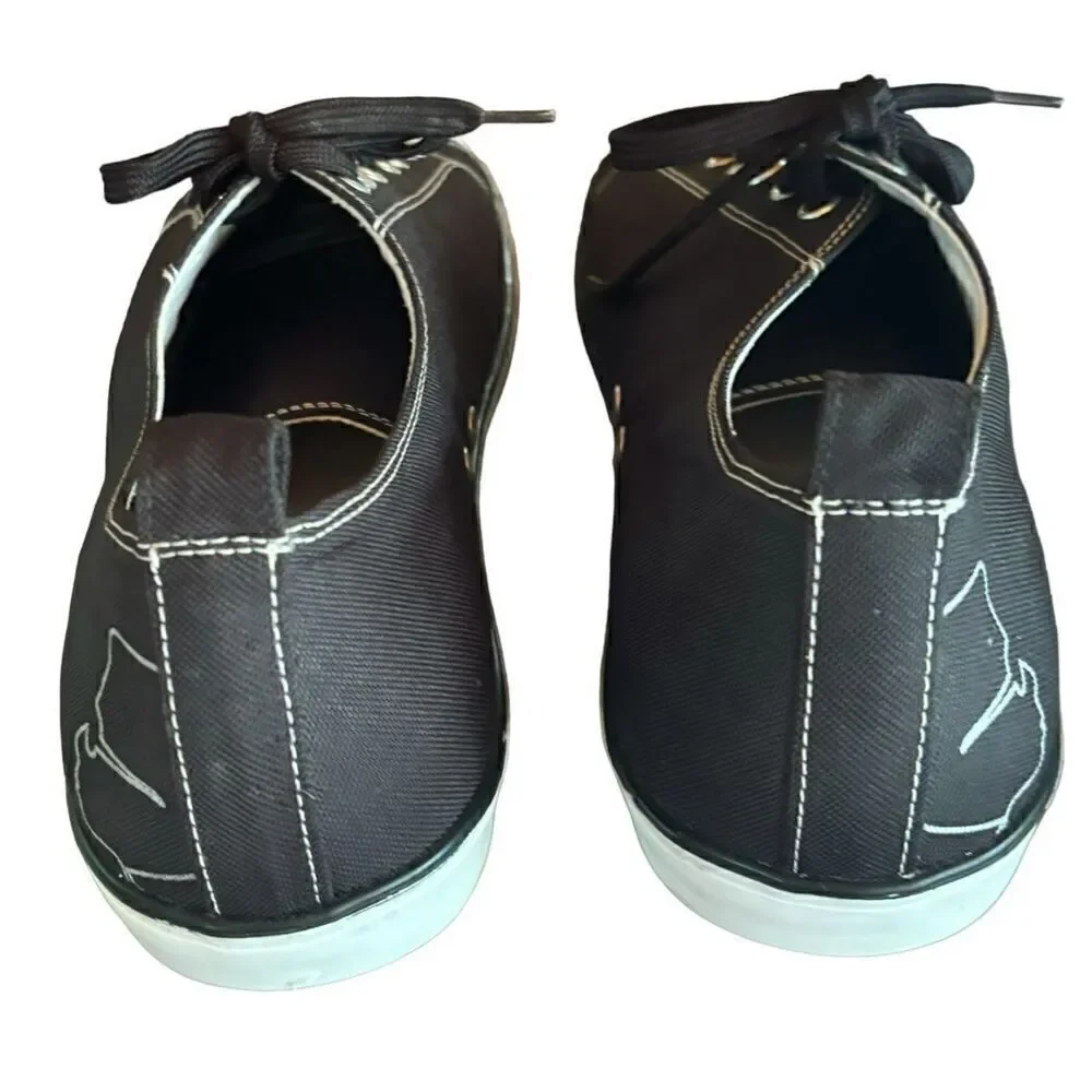 Karl Lagerfeld Round Toe Lace Up Sneakers in Black NWOT Size 13
